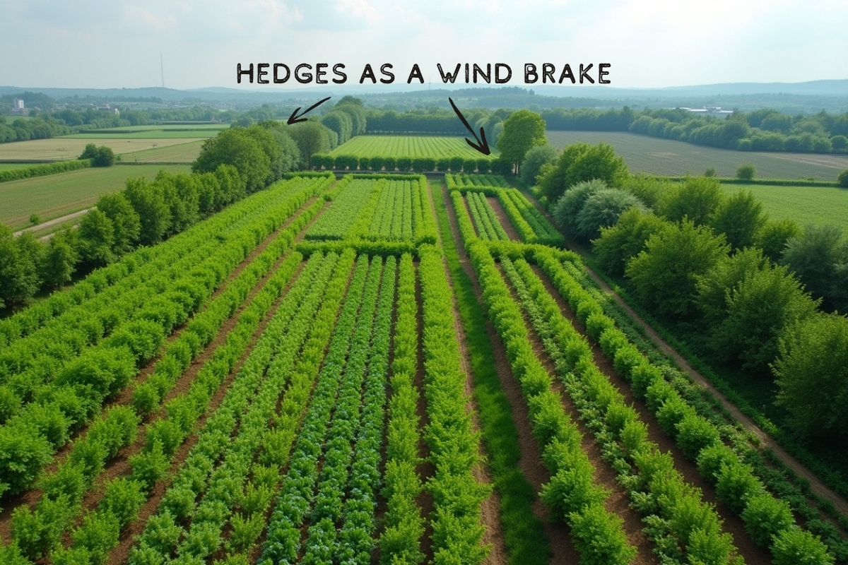 Hecken als Windbremse