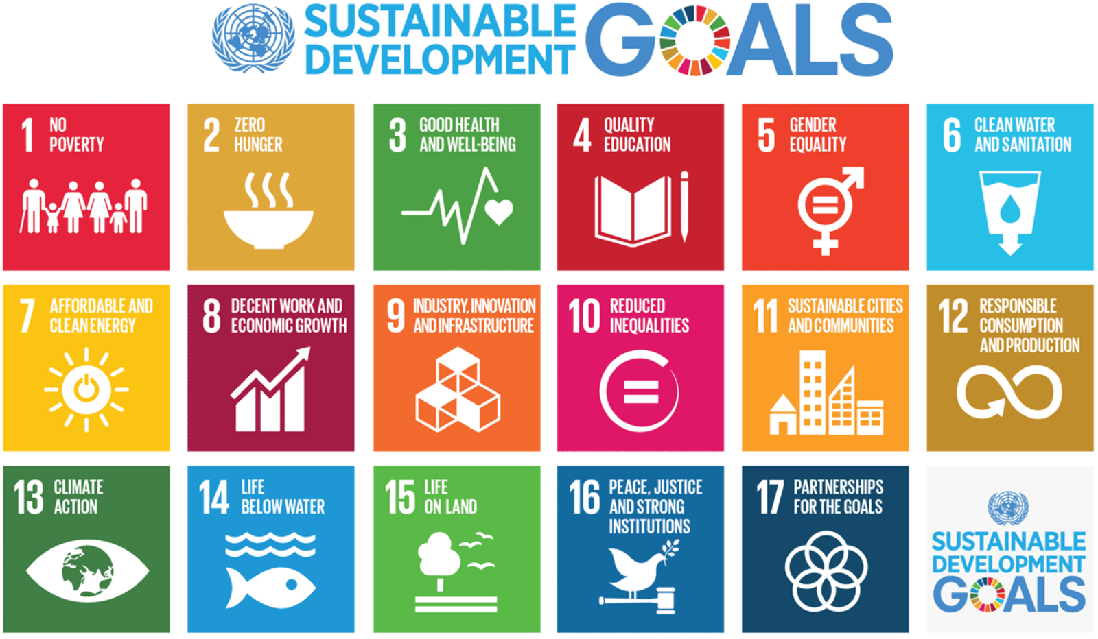 17 sustainable Goals