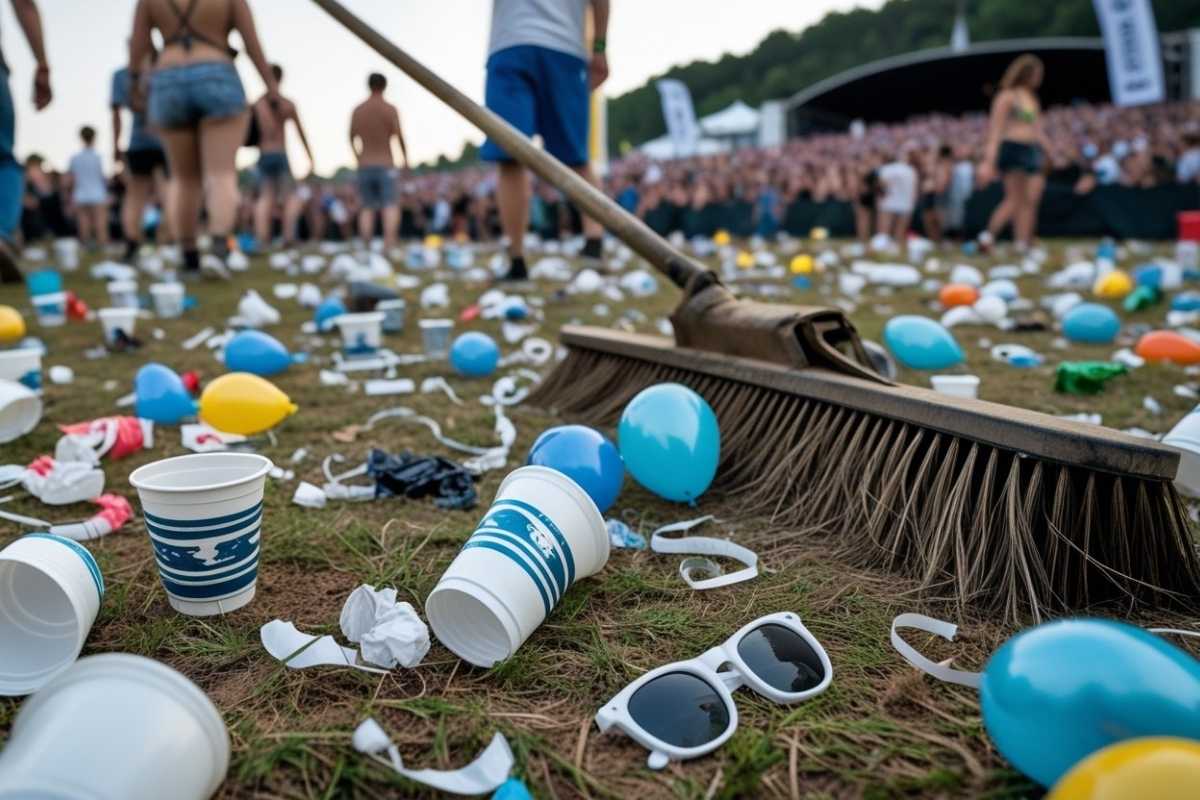 Müll bei Festivals Müll bei Festivals